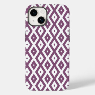Padrão de diamante branco e Mauve