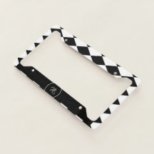 Padrão de diamante branco e preto