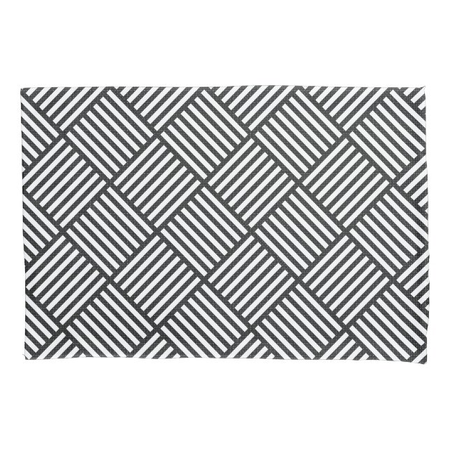 PADRÃO DE DIAMANTE DUPLO PRETO E BRANCO (Frente)