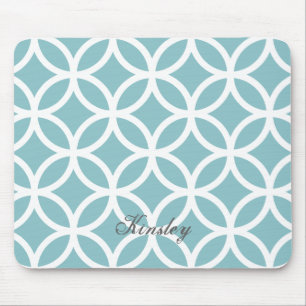 Padrão de Diamante Teal Personalizado Mousepad