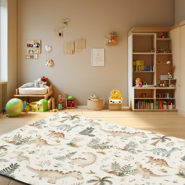 Padrão de Dinossauro Selvagem de Boho Whimsical