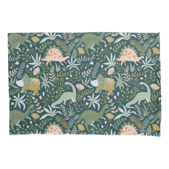 Padrão de Dinossauro Verde (Frente-Esquerda)