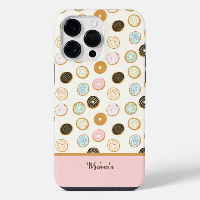 Padrão de Donut Rosa Fofo (Verso)