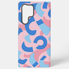 Padrão de Doodle Rosa e Azul