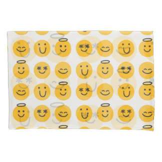 Padrão de Emoji Feliz Desenhado à Mão