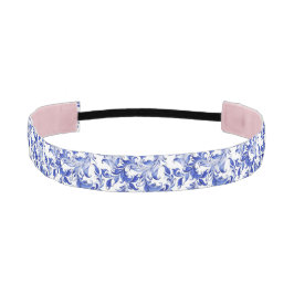 Padrão de espiral azul e branco legante