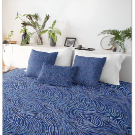 Padrão de espiral de onda azul e branca moderno