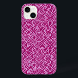 Padrão de espiral japonês - burgundy e rosa pálido<br><div class="desc">Reprodução digital de um padrão reprodutor baseado em designs têxteis japoneses tradicionais,  representa água ou névoa - burgundy profunda/vinho com rosa-gelo pálido</div>