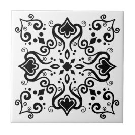 Padrão de estilo Azulejo branco branco chic A01b