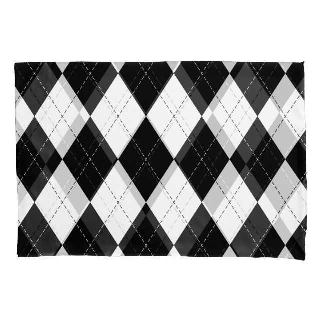 Padrão de Estilo Geométrico Branco Preto (Frente)