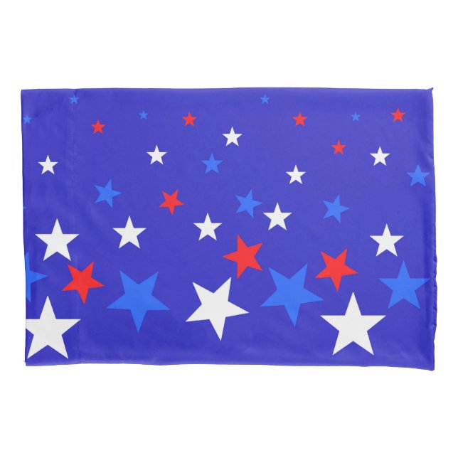Padrão de Estrela Azul, Vermelha e Branca (Frente)