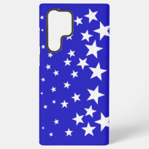 Padrão de estrela branca em fundo azul