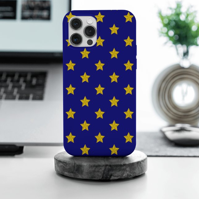 Padrão de estrelas Douradas, Marinho azul, exclusi (Criador carregado)
