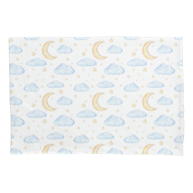 Padrão de estrelas e nuvens de aquarela (Frente)