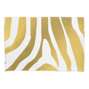Padrão de faixas de impressão de zebra Dourada F