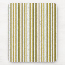 Padrão de faixas de renda de ouro branco Mousepad