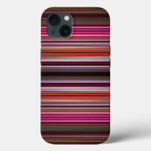Padrão de faixas rosa capas de iphone de caixa