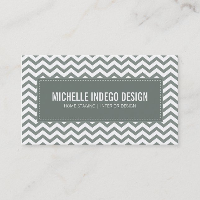 padrão de fenda fresca cartão de visita (Frente)