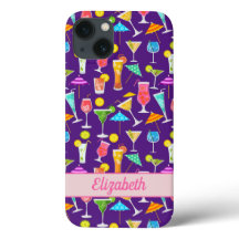 Padrão de festa personalizada do coquetel divertid