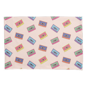 Padrão de fita de cassete de áudio de Neon Retro