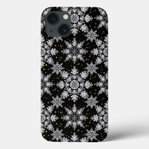 Padrão de Floco de Neve Estética de Geada Elegante