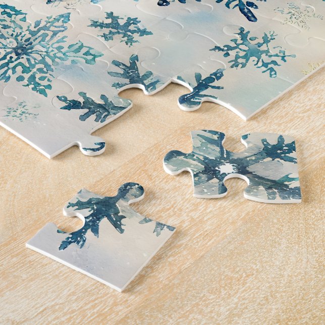 Padrão de Flocos de Neve Antigos - Quebra-Cabeça (Lateral)