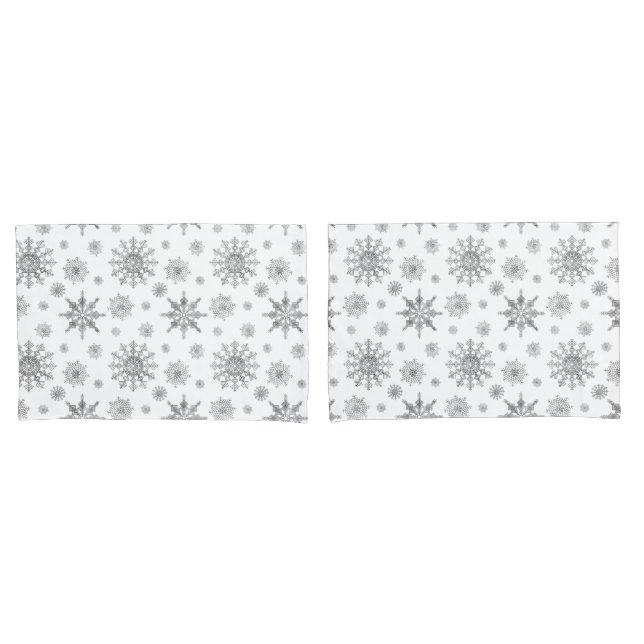 Padrão de Flocos de Neve Cinza (Frente - conjunto)