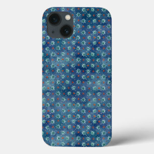 Padrão de Flocos de Neve de Natal Watercolor