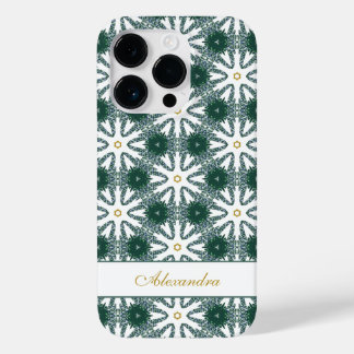 Padrão de Flocos de Neve Personalizado Verde