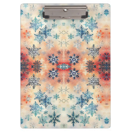 Padrão de Flocos de Neve Vintage - Prancheta