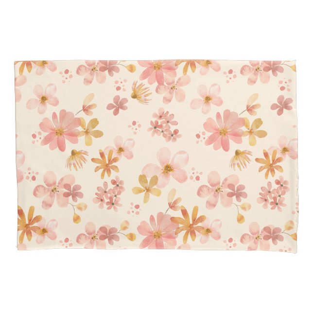 Padrão de flor botânica de terra rustica de Boho (Frente-Esquerda)