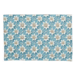Padrão de Flor Branca Elegante Com Pérolas