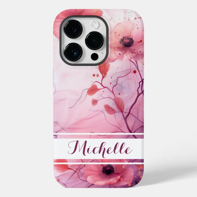 padrão de flor de cacholeira com nome (Verso)