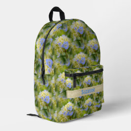 Padrão de Flor de Hydrangea Azul Personalizado