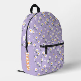 Padrão de Flor de Margarida Fofa Roxo Escola