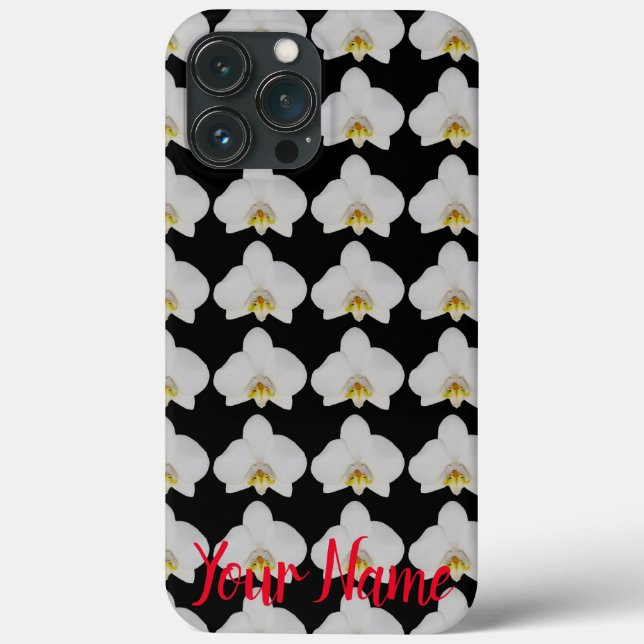 Padrão de flor de orquídea para jardineiros e flor (Verso)