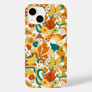 Padrão de Flor do Cogumelo Retroativo