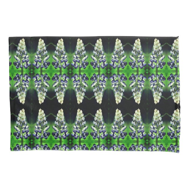 Padrão de Flor do Lupino Púrpura do solteiro (Frente)