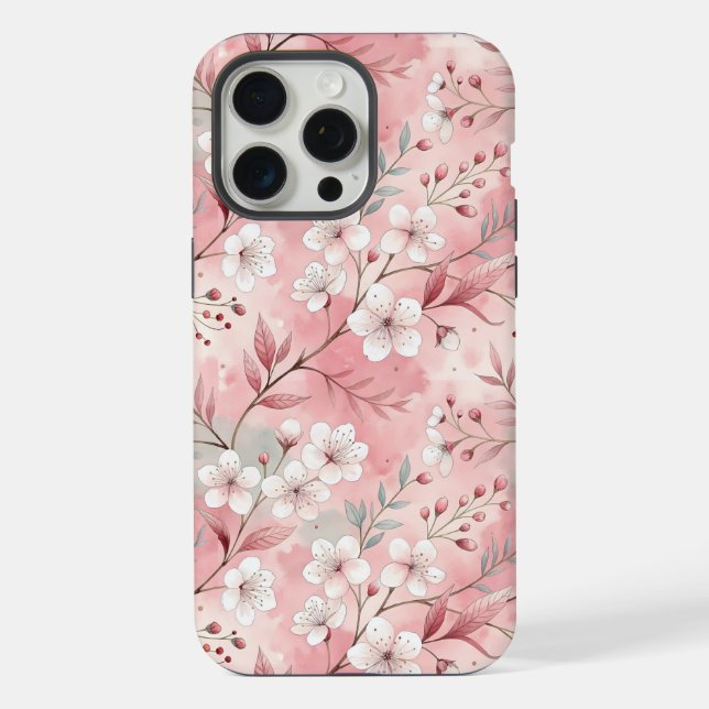 Padrão de Flor Sakura Rosa (Verso)