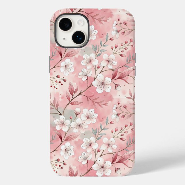 Padrão de Flor Sakura Rosa (Verso)