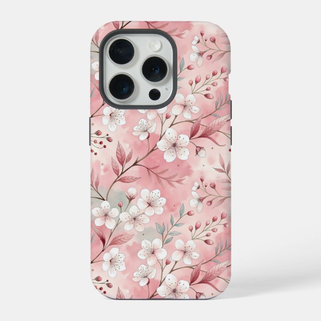 Padrão de Flor Sakura Rosa (Verso)