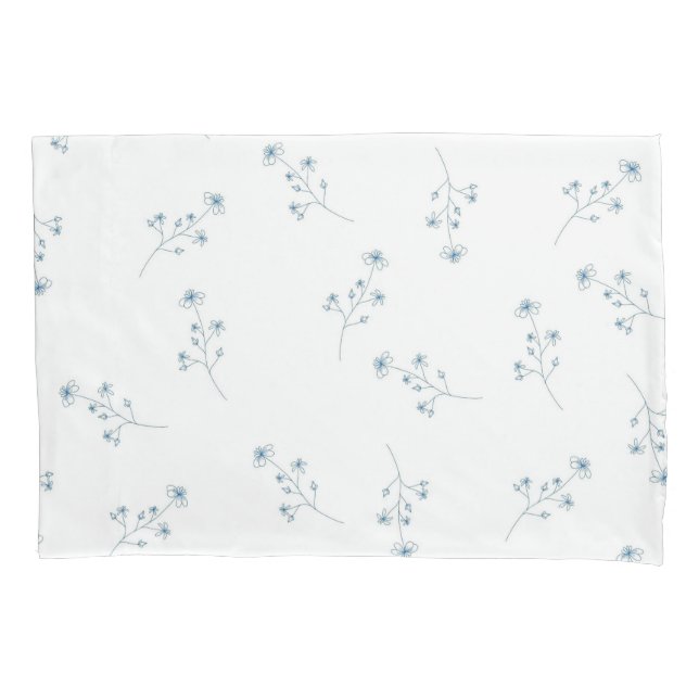 Padrão de flor selvagem azul (Frente)