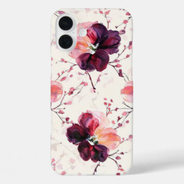 Padrão de Floral e Ramificações de Aquarela Elegan