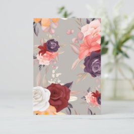 Padrão de flores coloridas incluindo rosas