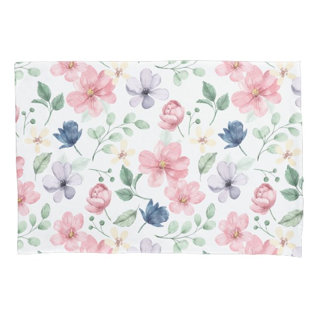 Padrão de Flores e Folhas de primavera (Frente)