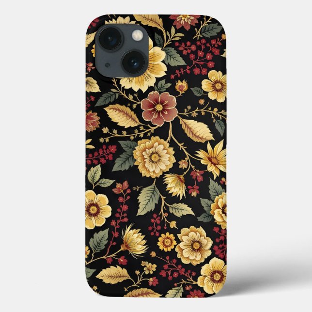 padrão de flores para capa de iPhone (Verso)