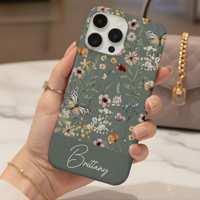 Padrão de flores silvestres em aquarela Boho  (Criador carregado)