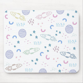 Padrão de Foguetes Espaciais | Mouse Pad
