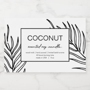 Padrão de Folha de Etiqueta de Produto de Vela Des