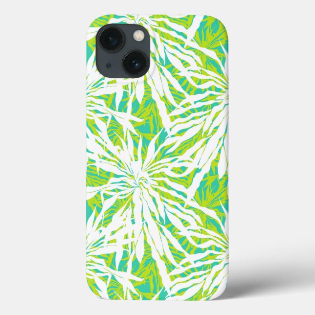 Padrão de Folhas Tropicais (Verso)